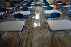 picture of school desks for robottape.com